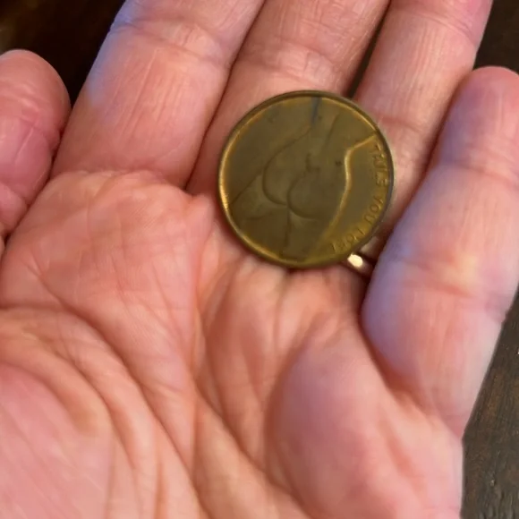 Vintage novelty coin, shiny brass Heads I win, Tails You Lose. 1960's - Picture 4 of 4